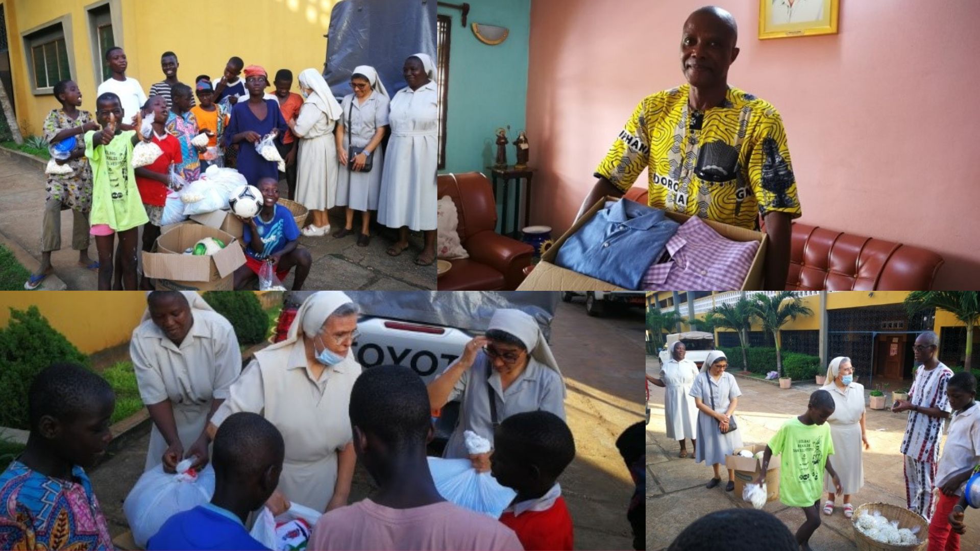 Ropa para el Orfanato Don Bosco y las familias necesitadas en Benín.
