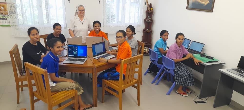 Aprendiendo portugués a través de la tecnología en Timor Leste.